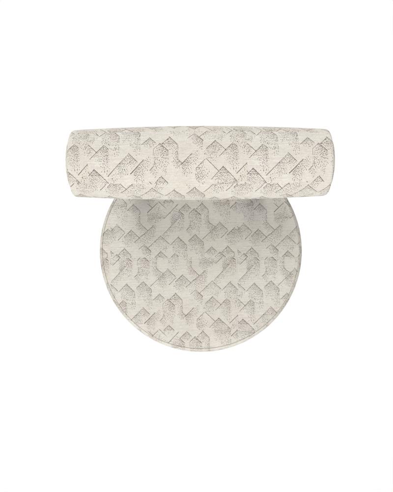 Silla Coleccionista Moderna Moca Totalmente Tapizada en Tela Marfil by Studio Rig Siglo XXI y contemporáneo en venta