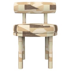 Collector Modern Moca Chair Fully Upholstered in Silt Fabric by Studio Rig 