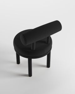 Collector Modern Moca Chair in Bouclé Black by Studio Rig