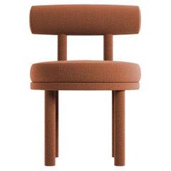 Collector Modern Moca Stuhl aus Bouclé in gebranntem Orange von Studio Rig