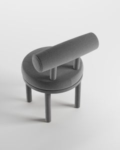 Collector Modern Moca Chair in Boucle Charcoal by Studio Rig