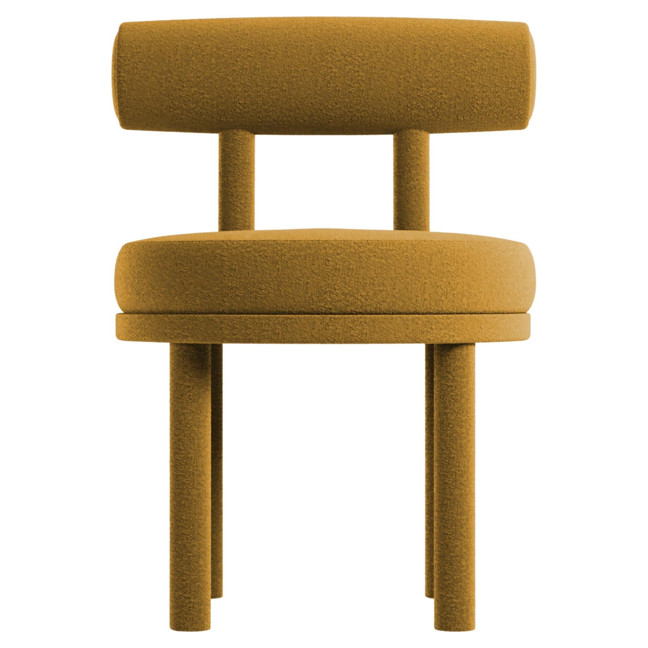 Collector Modern Moca Chair in Bouclé Mustard by Studio Rig For Sale