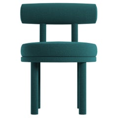 Moderner Moca-Stuhl für Sammler in Boucle-Oceanblau von Studio Rig