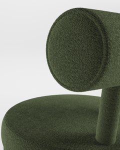 Collector Modern Moca Chair in Bouclé Olive by Studio Rig