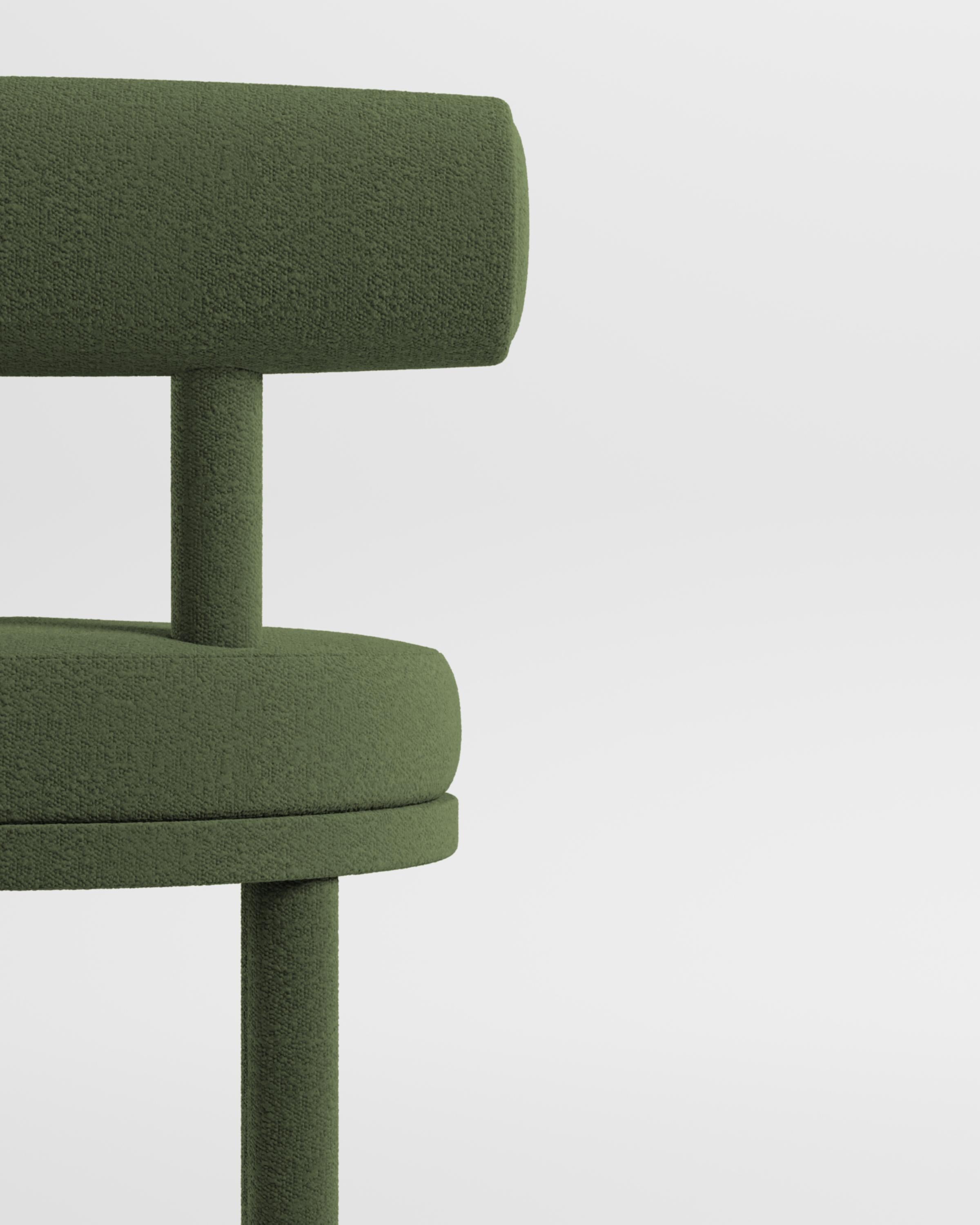 Collector Modern Moca Chair in Bouclé Olive by Studio Rig In New Condition For Sale In Castelo da Maia, PT