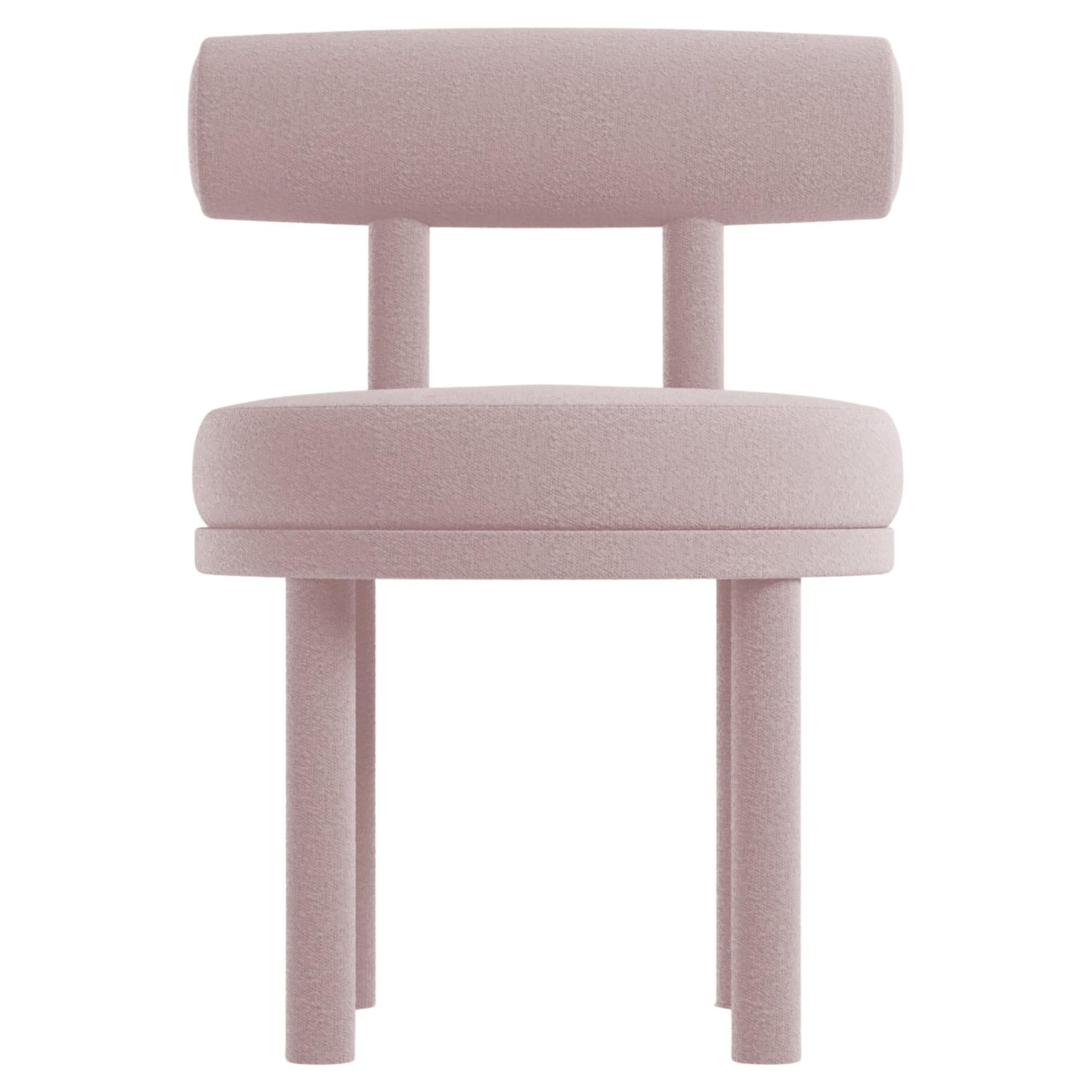 Collector Modern Moca Chair in Bouclé Rose by Studio Rig For Sale
