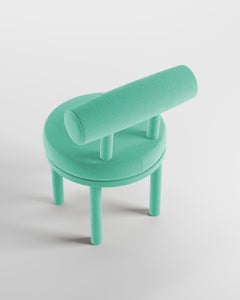 Collector Modern Moca Chair in Bouclé Teal by Studio Rig