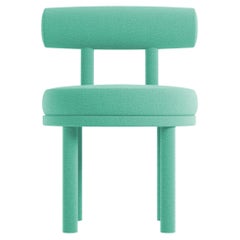 Collector Modern Moca Chair in Bouclé Teal by Studio Rig