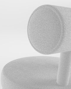 Collector Modern Moca Chair in Bouclé White by Studio Rig