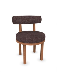 Collector Modern Moca Chair Upholstered Dark Brown Fabric and Oak by Studio Rig