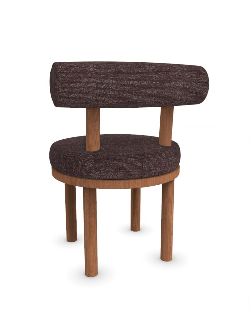 Collector Modern Moca Chair Upholstered Dark Brown Fabric and Oak by Studio Rig  In New Condition For Sale In Castelo da Maia, PT