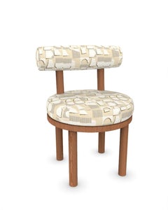 Collector Modern Moca Chair Upholstered in Beige Fabric and Oak by Studio Rig