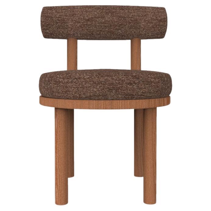 Collector Modern Moca Chair Upholstered in Brown Fabric and Oak by Studio Rig  For Sale