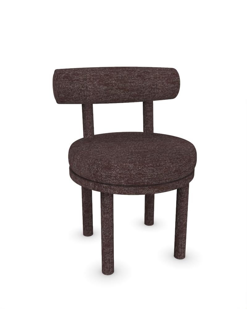 Collector Chaise moderne Moca entièrement rembourrée en tissu Tricot brun foncé par Studio Rig

DIMENSIONS :
L 51 cm  20