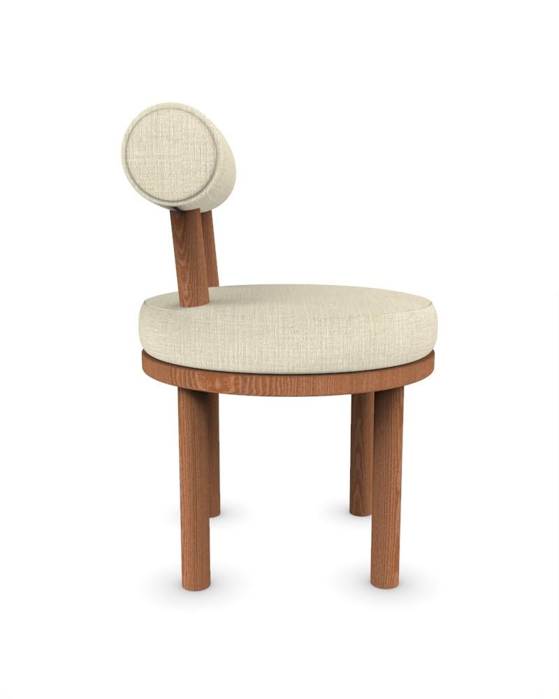 Portuguese Collector Modern Moca Chair Upholstered in Famiglia 05 Fabric by Studio Rig  For Sale