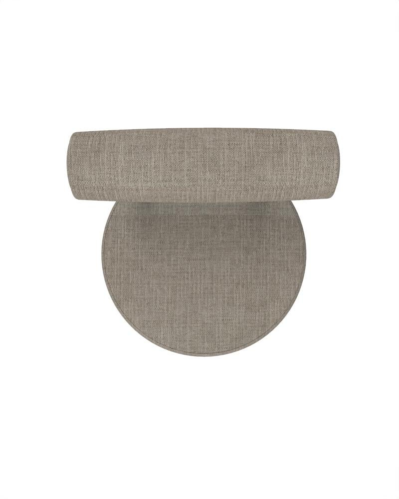 Contemporary Collector Modern Moca Chair Upholstered in Famiglia 08 Fabric by Studio Rig  For Sale