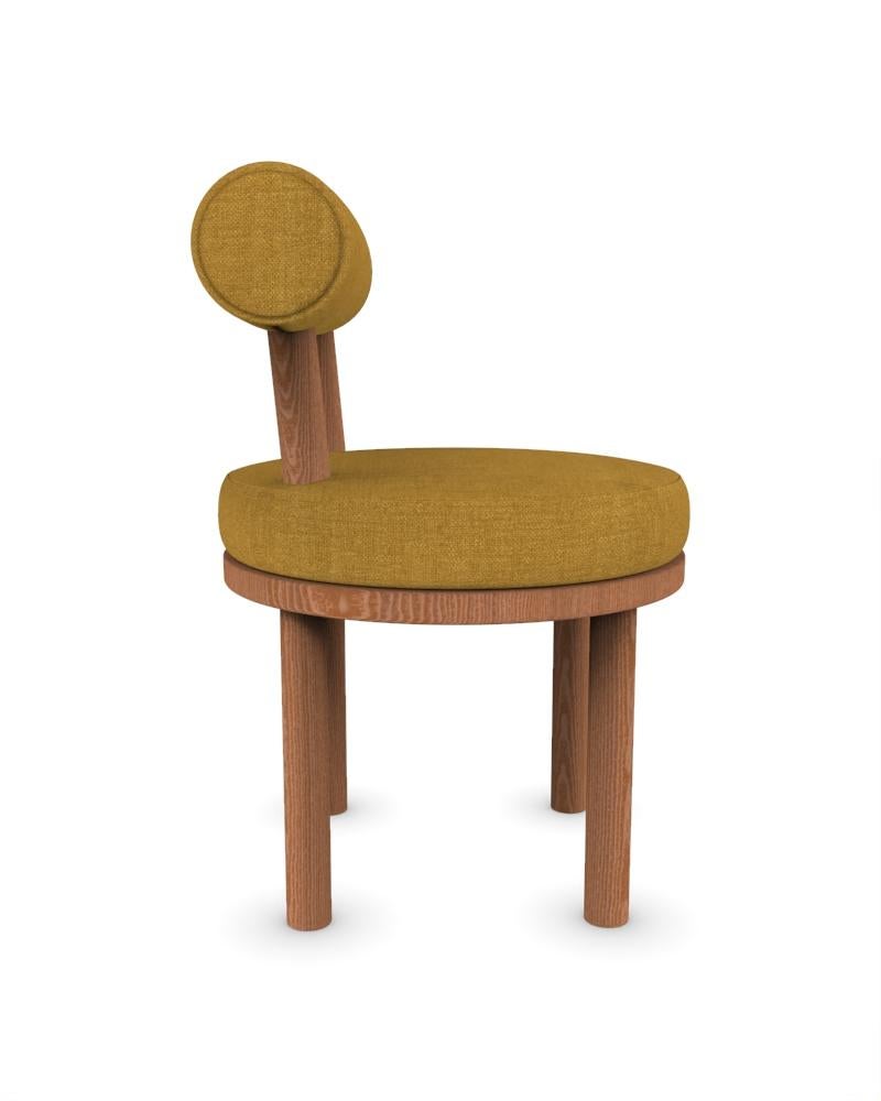 Portuguese Collector Modern Moca Chair Upholstered in Famiglia 20 Fabric by Studio Rig  For Sale