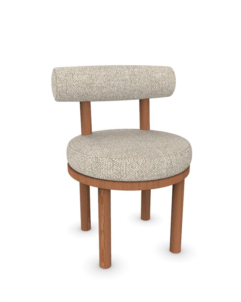 Moderner Moca-Sessel mit Polsterung aus Safire 04-Stoff und geräucherter Eiche von Studio Rig

ABMESSUNGEN:
B 51 cm  20