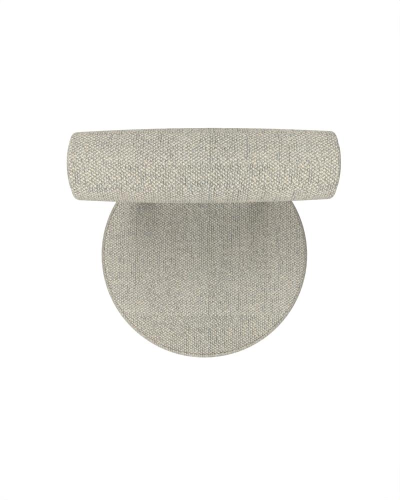 Contemporary Collector Modern Moca Chair Upholstered in Safire 08 Fabric by Studio Rig  For Sale