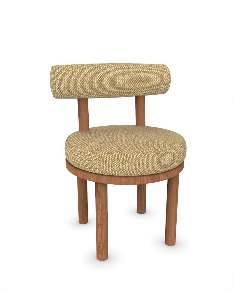 Moderner Moca-Sessel mit Polsterung aus Safire 16-Stoff und geräucherter Eiche von Studio Rig

ABMESSUNGEN:
B 51 cm  20