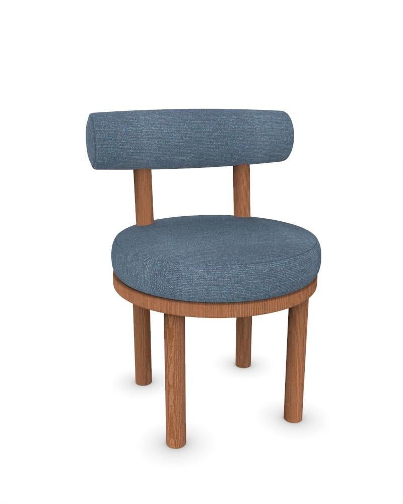 Moderner Moca-Sessel mit Tricot-Stoff in Seafoam und geräucherter Eiche von Studio Rig, gepolstert

ABMESSUNGEN:
B 51 cm  20