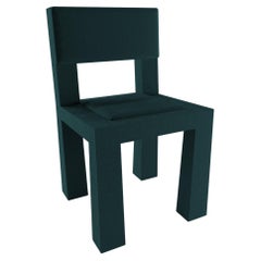 Collector Modern Raw Chair in Boucle Midnight Blue von Blanco Void