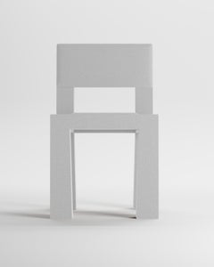 Collector Modern Raw Chair in Boucle White by Blanco Void