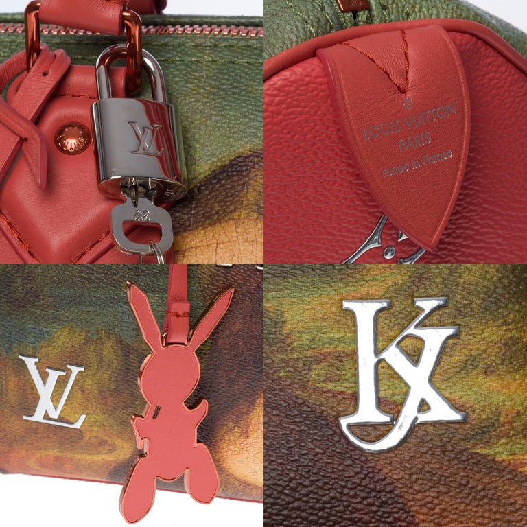 Louis Vuitton Speedy Handbag Limited Edition Jeff Koons Van Gogh Print  Canvas 30 For Sale at 1stDibs