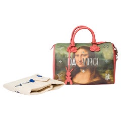Used Collector "Mona Lisa Da Vinci" by Jeff Koons Limited Edition Speedy 30 handbag 