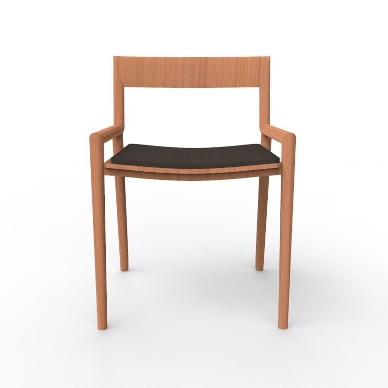 Collector Nihon Dining Chair in Black Fabric and Smoked Oak by Francesco Zonca Studio

The Nihon Chair, unassuming yet essential, occupies a space with quiet dignity. Crafted from sturdy wood, its design is clean and modest, embodying functionality