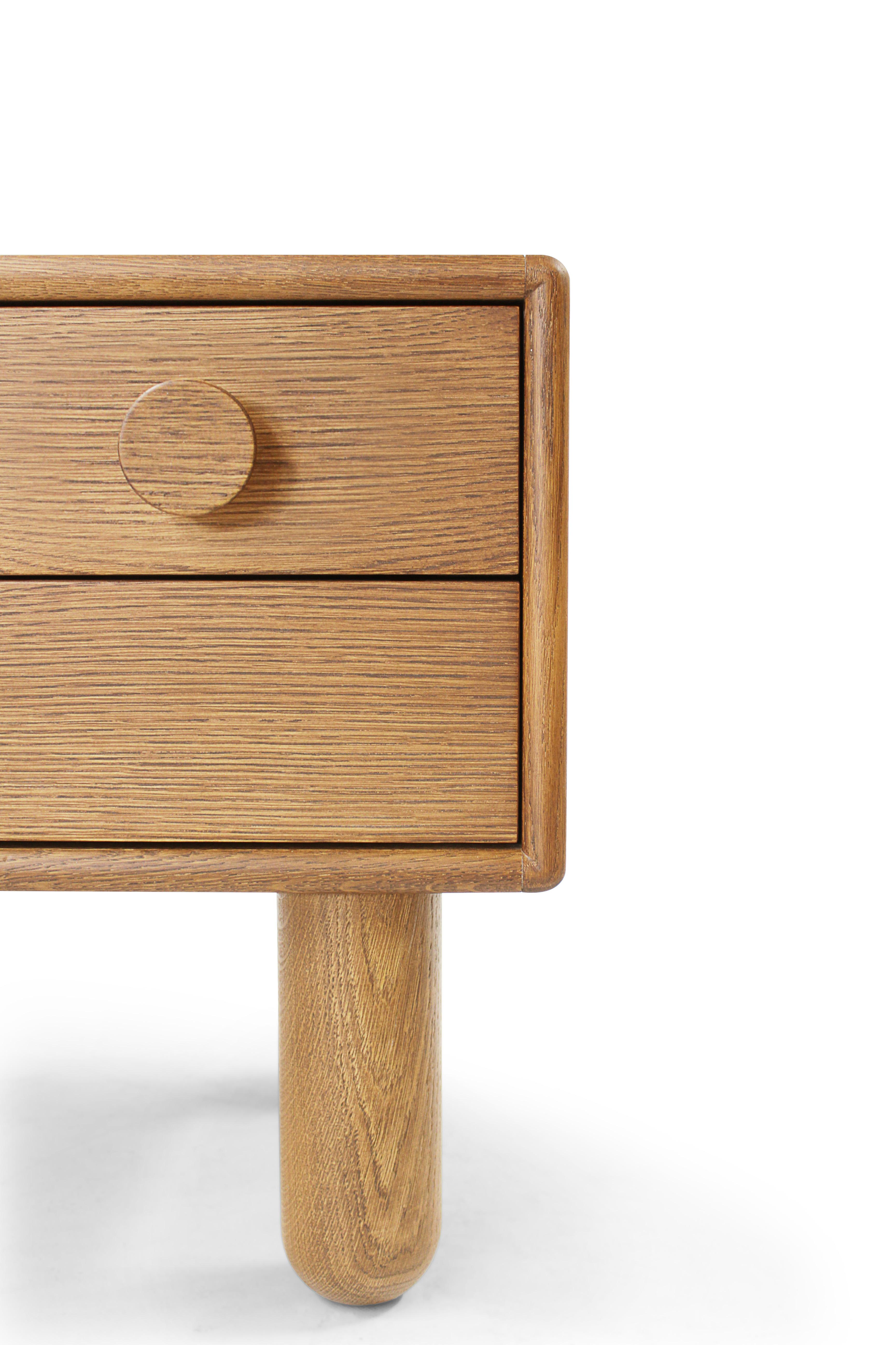 Portugais Table d'appoint pour le lit Collector Oak en OAK en vente