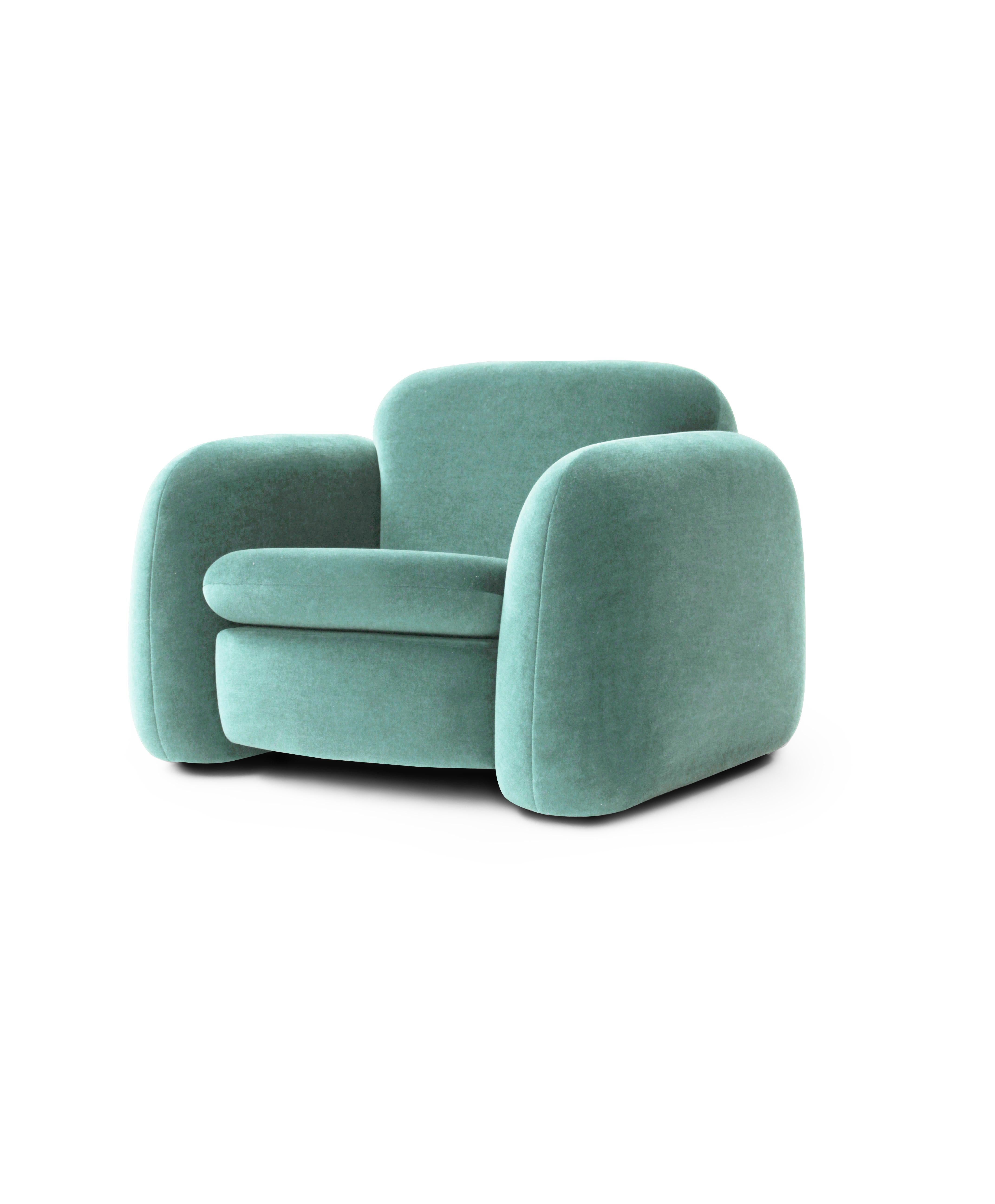 Sillón Collector Penta Design Atelier Daciano da Costa Tela kvadrat gentle 2 Portugués en venta