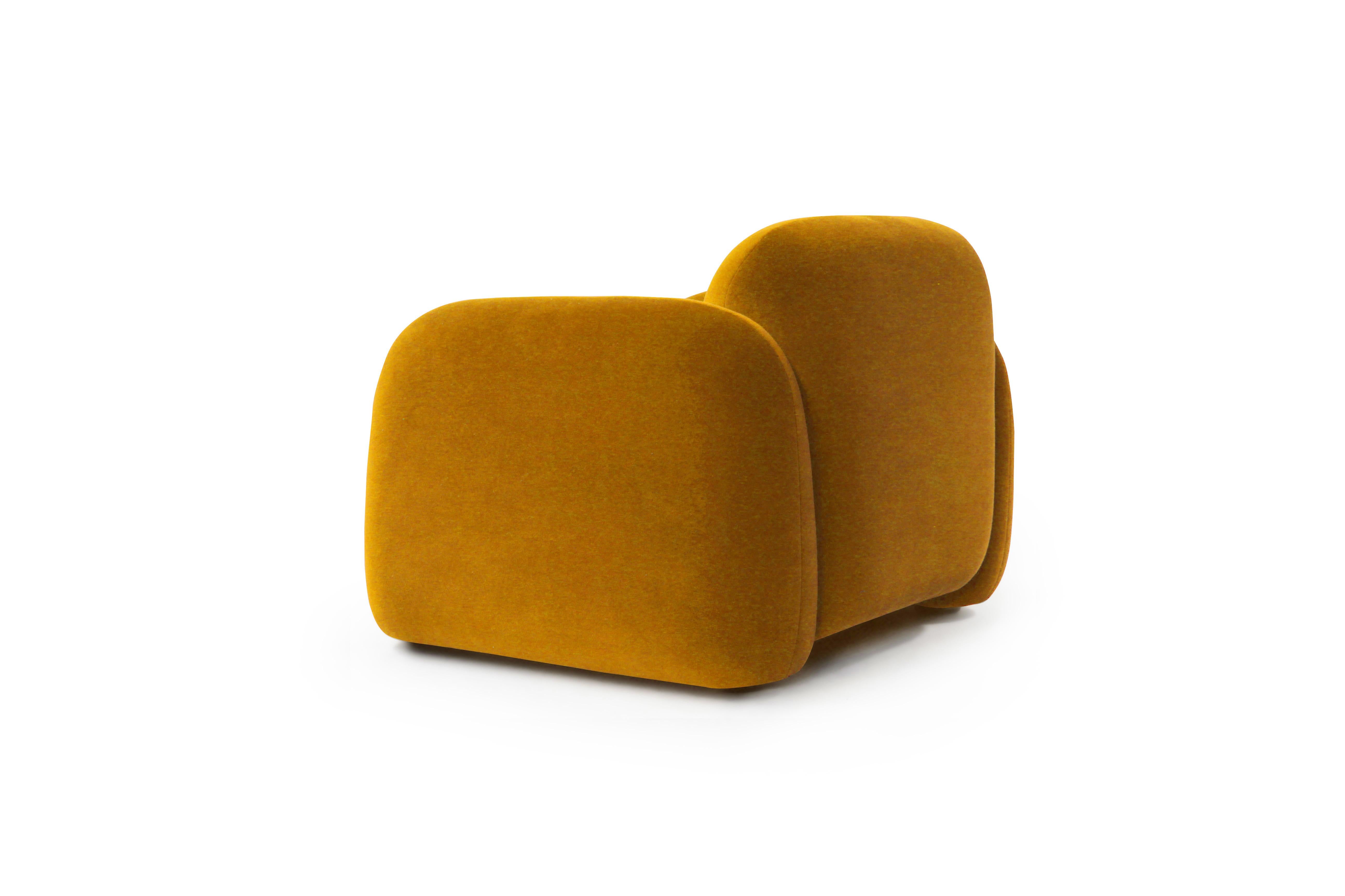 Fauteuil Collector Penta Design Atelier Daciano da Costa Tissu kvadrat gentle 2 Neuf - En vente à Castelo da Maia, PT