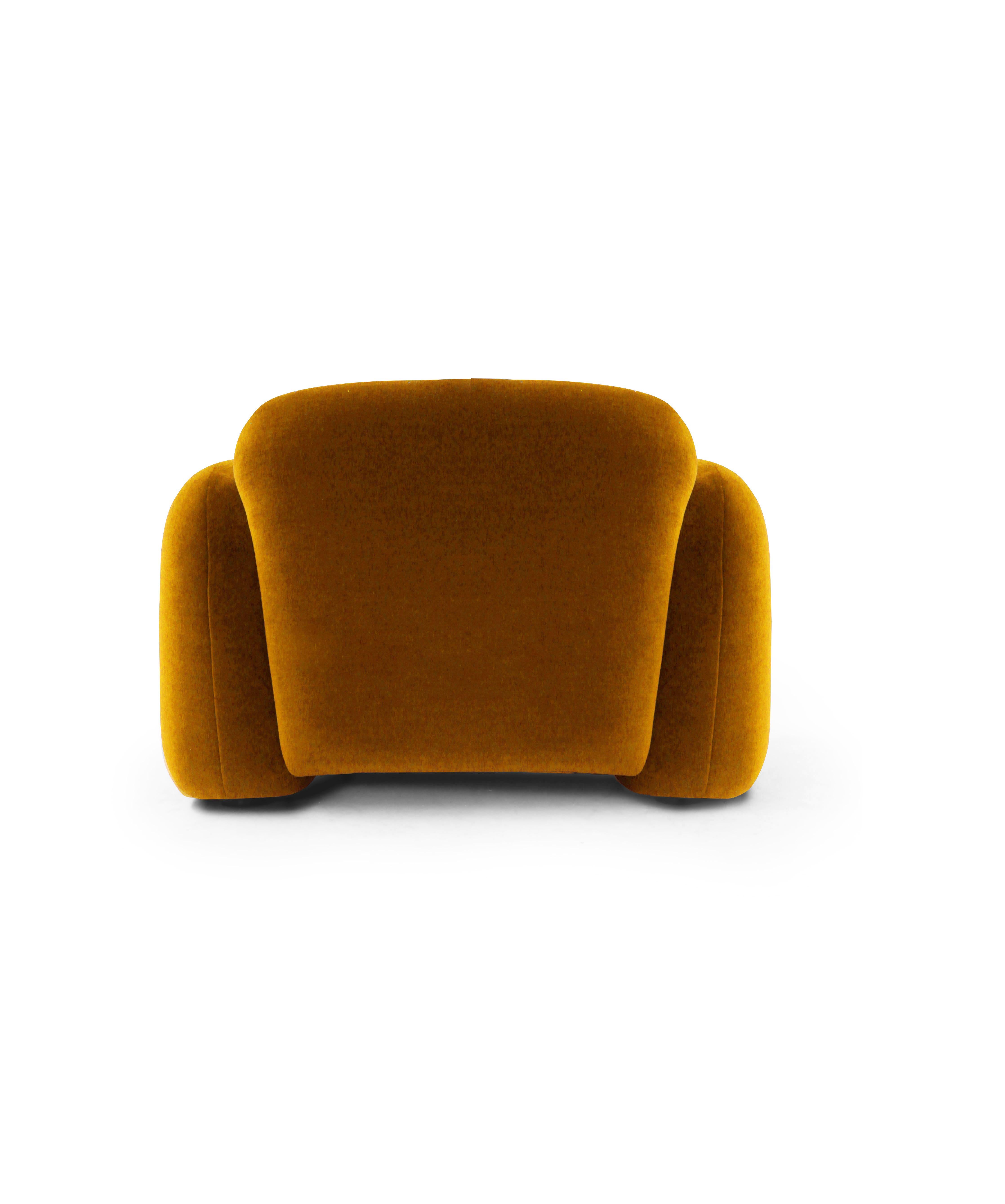 Fauteuil Collector Penta Design Atelier Daciano da Costa Tissu kvadrat gentle 2 en vente 1