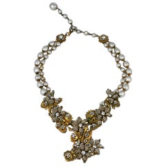 Collector Quality Micro Pearl Miriam Haskell Necklace