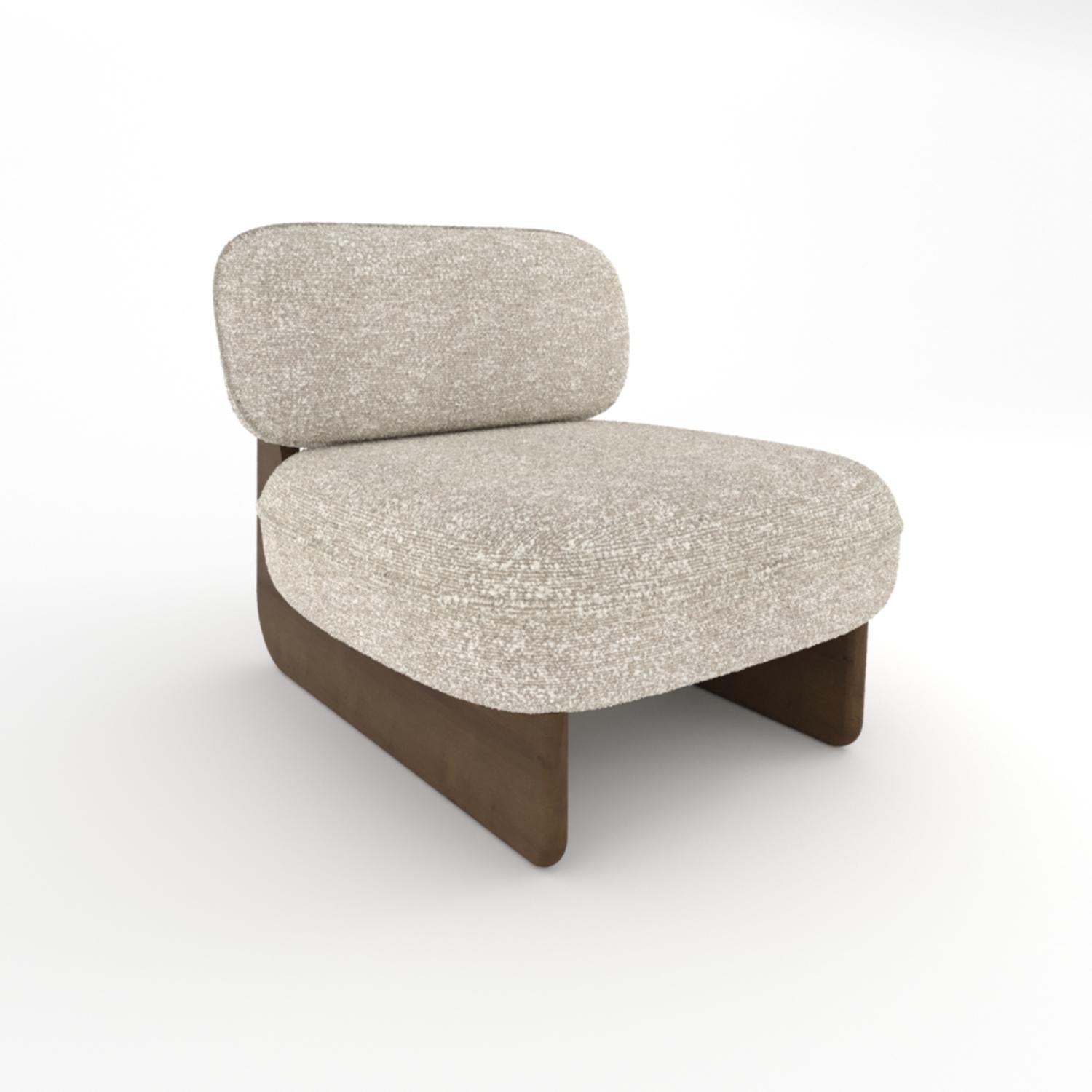 Contemporary Collector Riva Lounge  Fabric Kirk by Design Flax K5312/07 For Sale