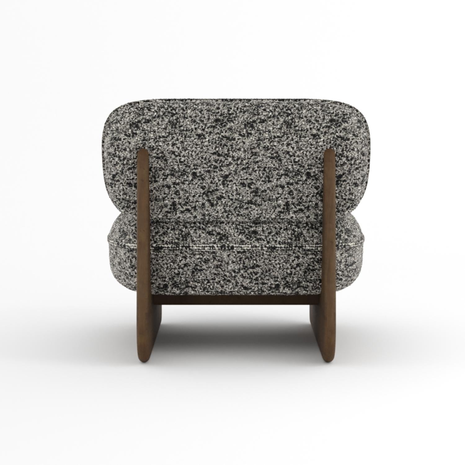 Portugais Lounge Collector Riva  Tissu Kirk by Design Monochrome K5312/11 en vente