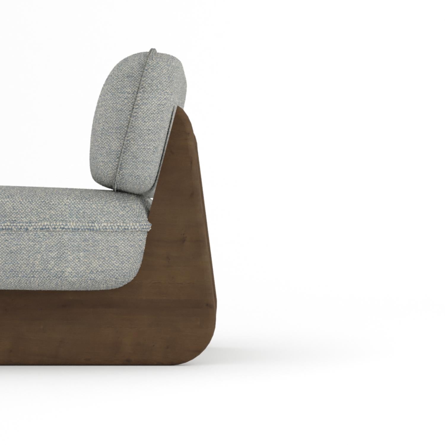 Portugais Lounge Collector Riva  Tissu Sahco Safire 012 en vente