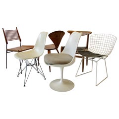 Collector Set of Six Dining Chairs Eames Saarinen McCobb Wegner Bertoia Cherner