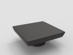 Collector Totem Center Table in Black Oak Wood