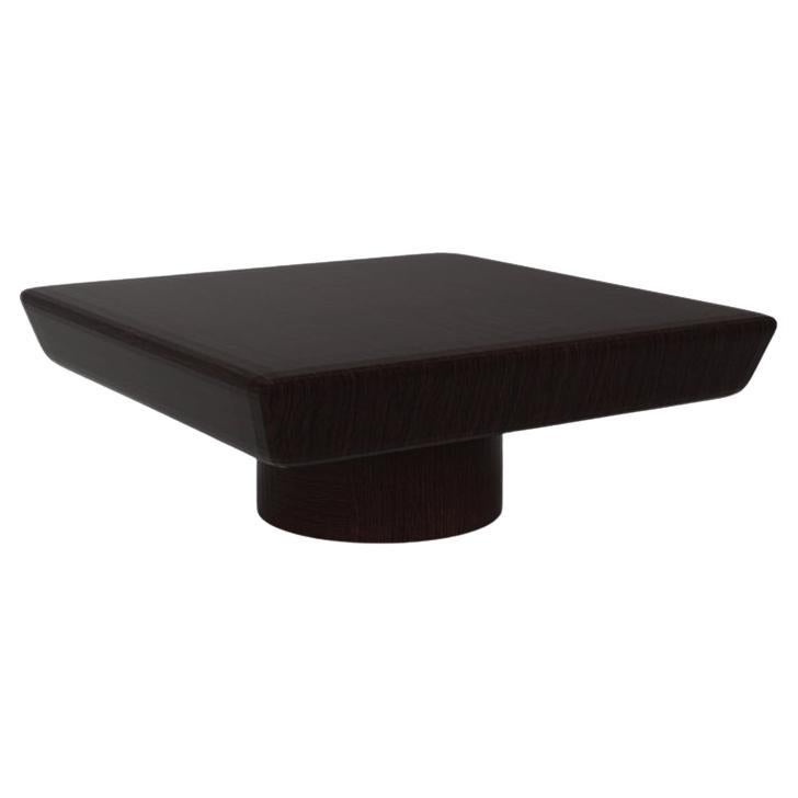 Tavolo da centro Totem Collector in Wood Oak Wood scuro