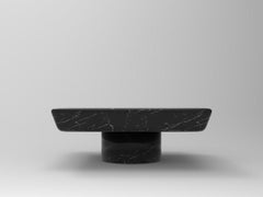 Tavolo da centro Totem Collector in marmo Nero Marquina