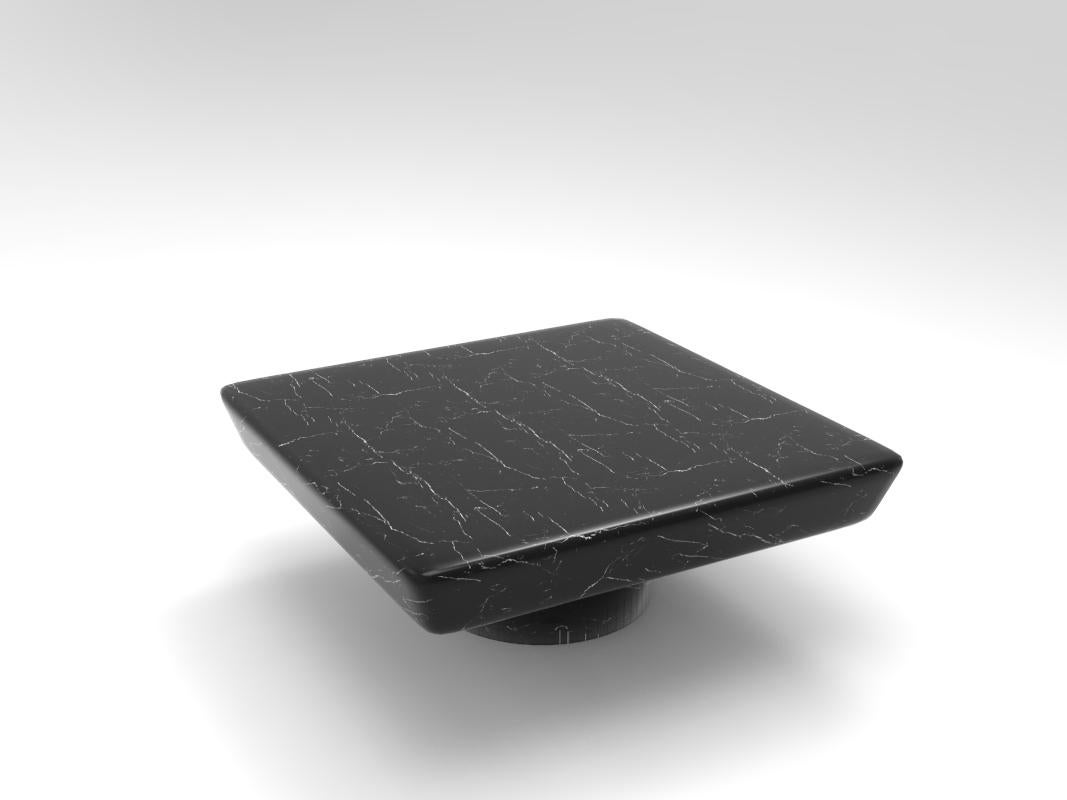 Collector Totem Center Table in Nero Marquina Marble In New Condition For Sale In Castelo da Maia, PT