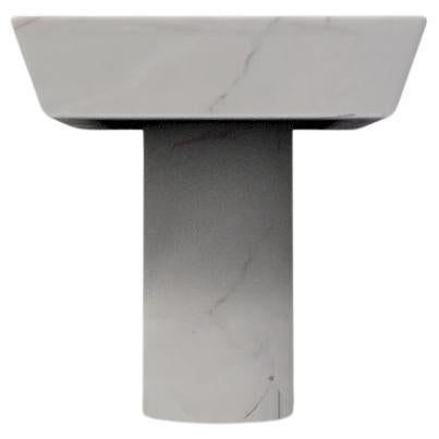 Collector Totem Side Table in Estremoz Marble For Sale