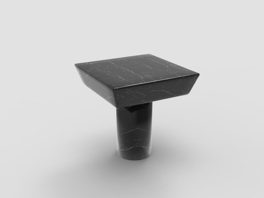 Totem Side Table
 

DIMENSIONS
W 50 cm 20”
D 50 cm 20”
H 50 cm 20”

PRODUCT FEATURES
Structure in Nero Marquina Marble.

PRODUCT OPTIONS
Available to be lacquered in one of Collectors RAL Colors
Available in all COLLECTOR wood swatches.
Available in
