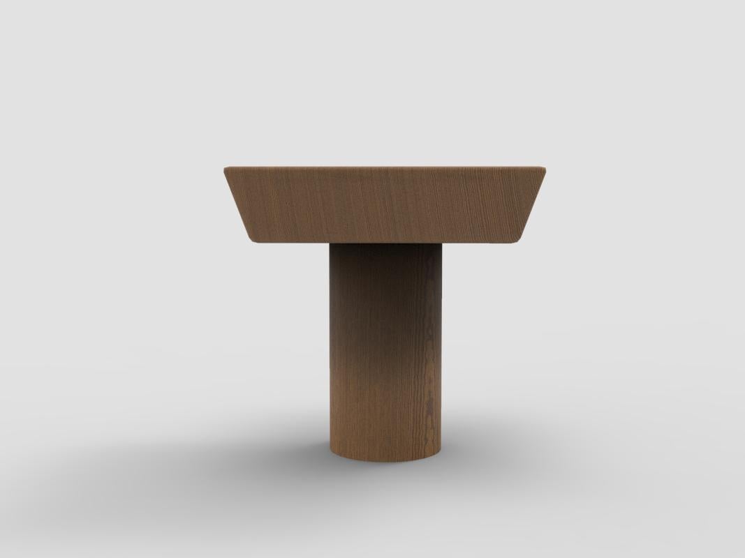 Collector Totem Side Table in Walnut Wood In New Condition For Sale In Castelo da Maia, PT
