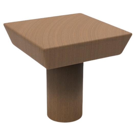 Collector Totem Side Table in Walnut Wood