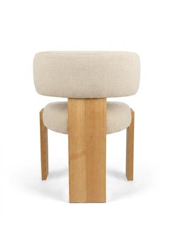 Collector Two Core Chair Upholstered in Boho Natural Raffia by Studio Rig