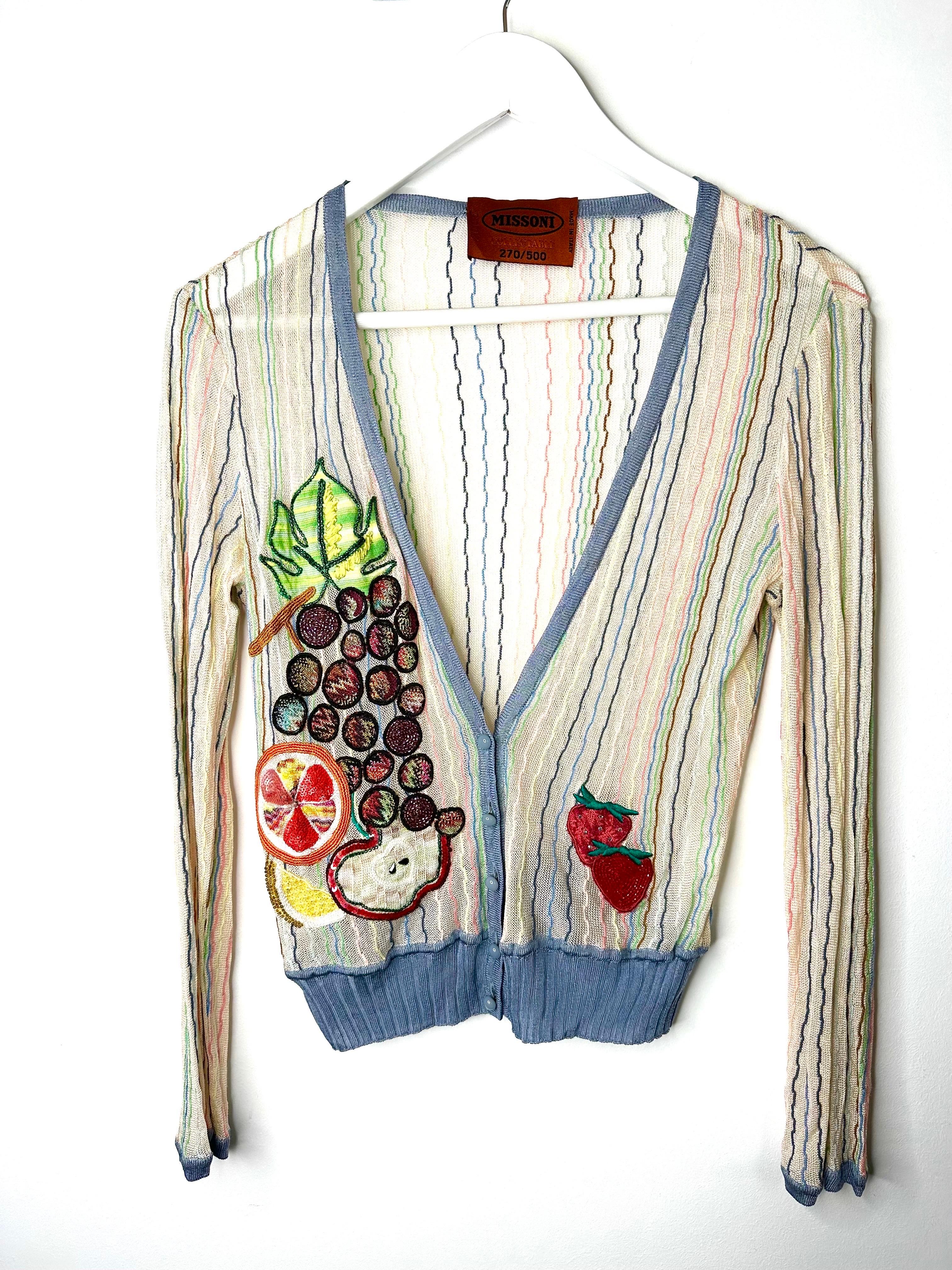 Collector's 2005 Missoni knit cardigan, numbered For Sale 9