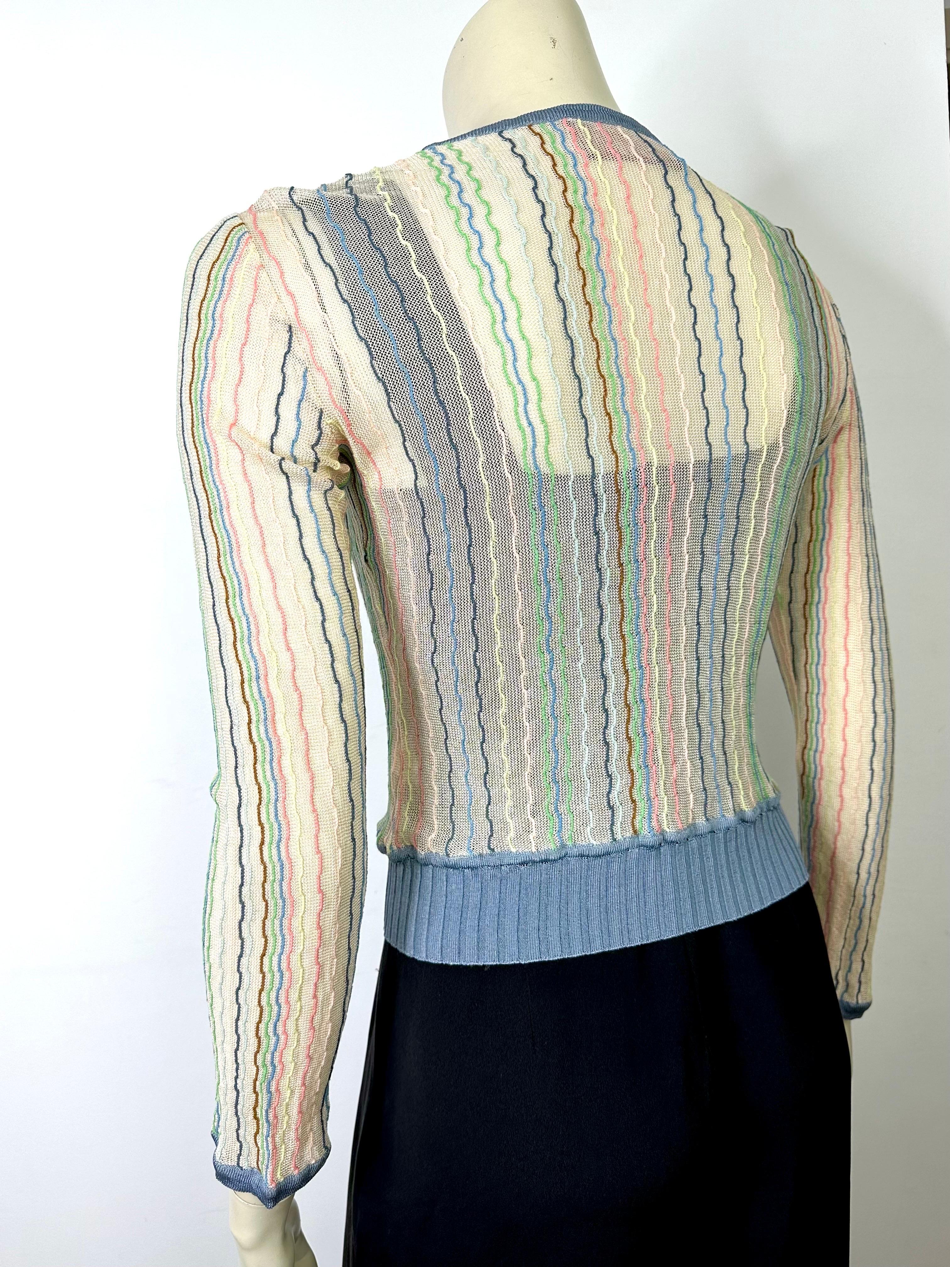 Collector's 2005 Missoni knit cardigan, numbered For Sale 3